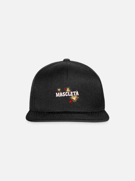 Mascleta Red - Snapback Cap - Schwarz/Schwarz