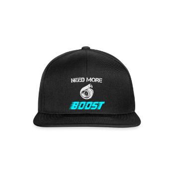 Need more Boost - Snapback Cap - Schwarz/Schwarz - Vorne