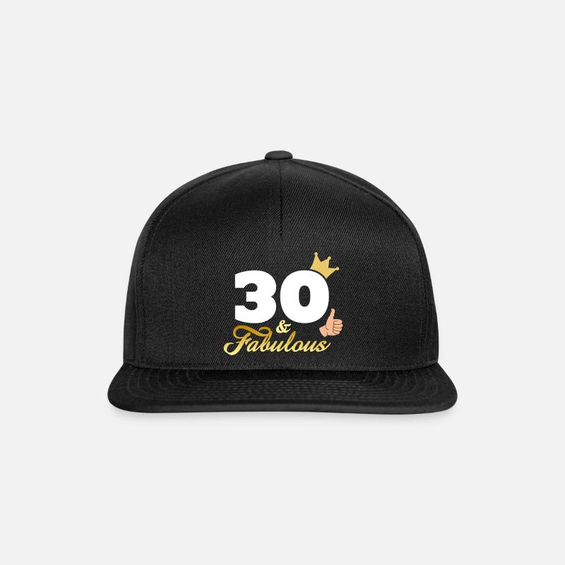 30 et fabuleux - Casquette snapback - noir/noir