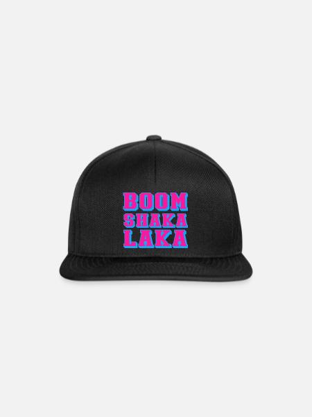boom shaka laka - Snapback Cap - Schwarz/Schwarz