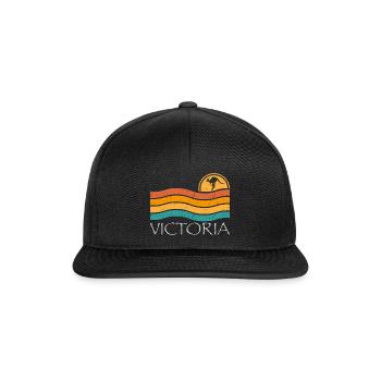 VICTORIA - Snapback Cap - black/black - Front