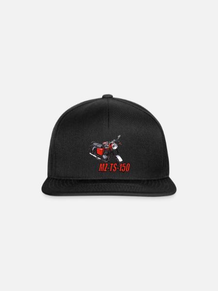 MZ TS 150 - Snapback Cap - Schwarz/Schwarz