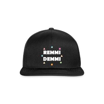 Remmi Demmi Sommer Techno Festival - Snapback Cap - Schwarz/Schwarz - Vorne