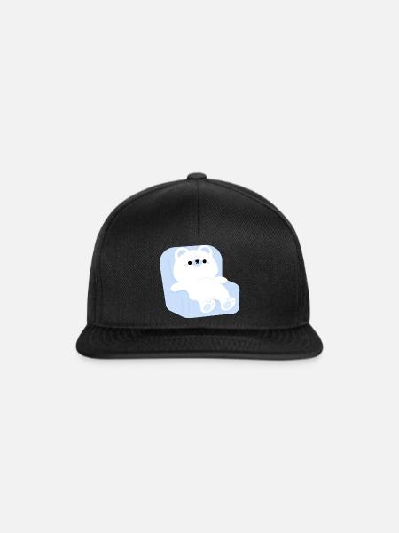 Müder Eisbär - Snapback Cap - Schwarz/Schwarz
