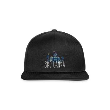 Sri Lanka Buddha Urlaub Tempel Mittelamerika Om - Snapback Cap - Schwarz/Schwarz - Vorne