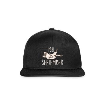 Legend September 1981 Anniversary Gift 1981 - Snapback Cap - black/black - Front
