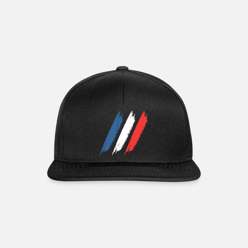 /// FRANZÖSISCHES TEAM - Snapback Cap - Schwarz/Schwarz