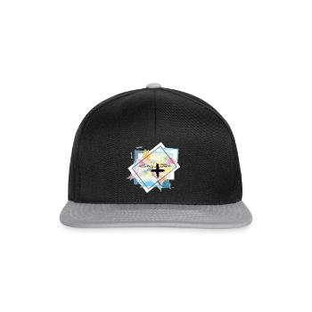 think positive - Snapback Cap - Schwarz/Grau - Vorne