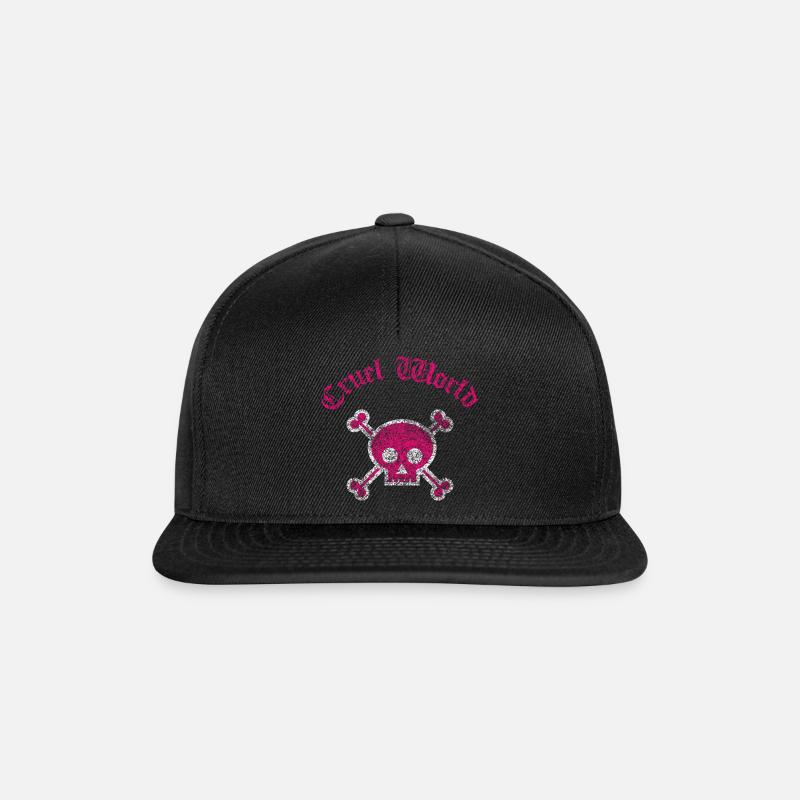 pink world - Snapback Cap - black/black