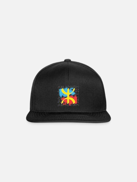 Amazigh - Snapback Cap - Schwarz/Schwarz