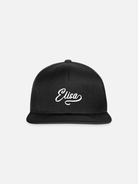 Jahrgang Elisa - Snapback Cap - Schwarz/Schwarz