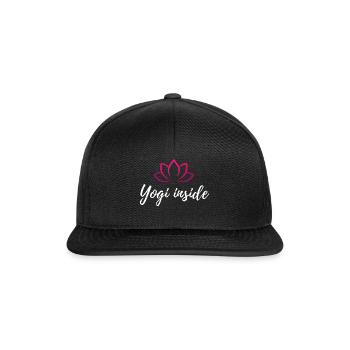 YOGI À L’INTÉRIEUR - Casquette snapback - noir/noir - Devant