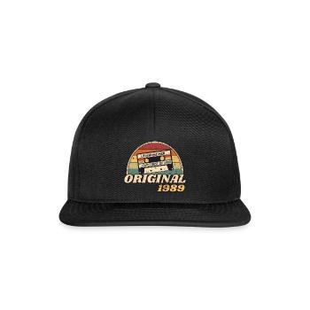 Vintage retro cassette Legendary; MIX BEST OF 1989 - Snapback Cap - black/black - Front