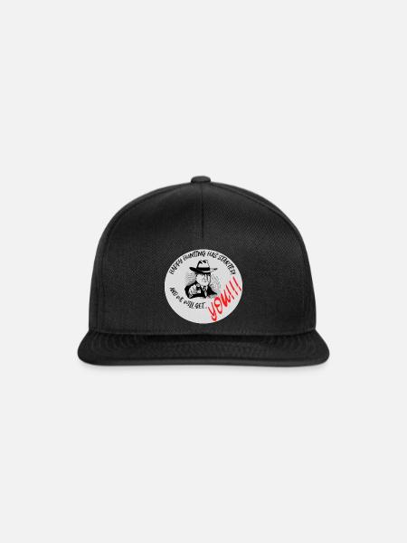 Happy Hunting! - Snapback Cap - Schwarz/Schwarz