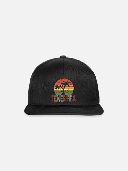 Teneriffa - Snapback Cap - Schwarz/Schwarz