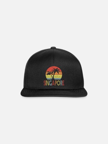 Singapore - Snapback Cap - Schwarz/Schwarz