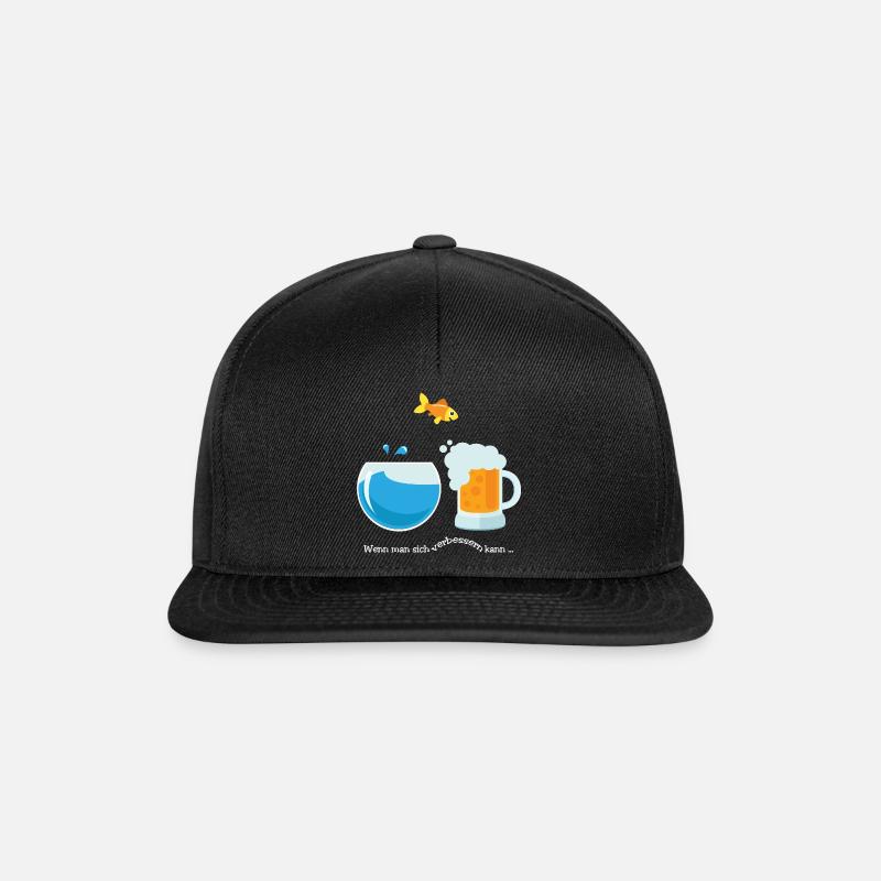 Goldfish (He-Can-Improve Edition) - Snapback Cap - black/black