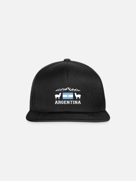 Argentinien - Snapback Cap - Schwarz/Schwarz