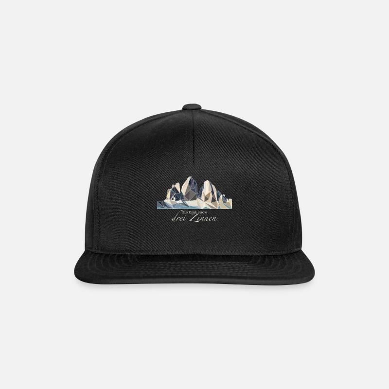 3 Zinnen - Snapback Cap - Schwarz/Schwarz
