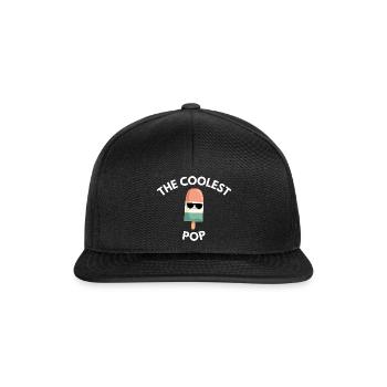 The Coolest Pop Funny Father's Day - Snapback Cap - black/black - Front