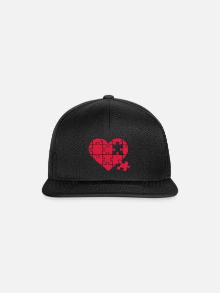Puzzle - Snapback Cap - Schwarz/Schwarz