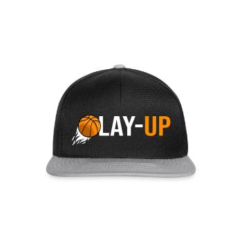 Basketball lay up basketball player - Snapback Cap - black/grey - Front