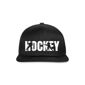 Joueur de hockey sur glace cool - Casquette snapback - noir/noir - Devant