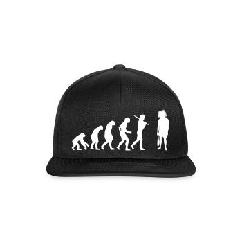Homme des cavernes de Neandertal Cadeau Évolution - Casquette snapback - noir/noir - Devant