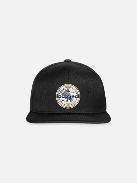 Bagged on air - Snapback Cap - Schwarz/Schwarz