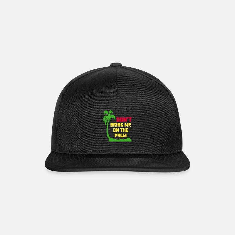 Denglisch - Bring mich nicht auf die Palme - Snapback Cap - Schwarz/Schwarz