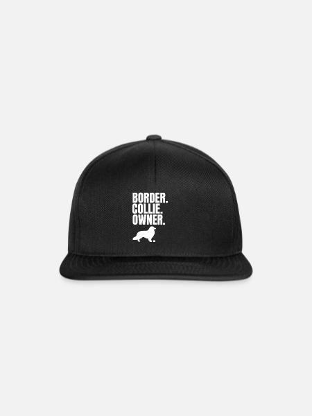 Border Collie Besitzer - Snapback Cap - Schwarz/Schwarz