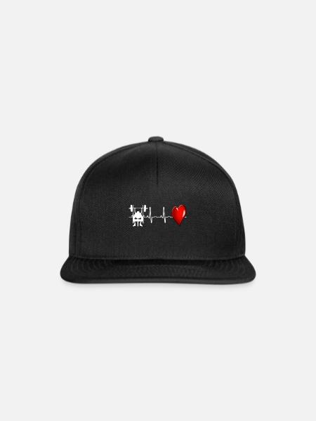 Bankdrücken - Snapback Cap - Schwarz/Schwarz