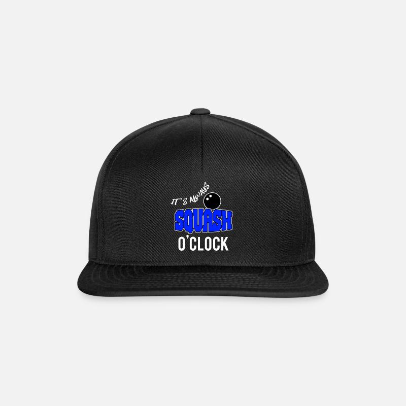 squash - Snapback Cap - Schwarz/Schwarz