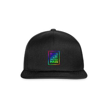 Racism Human Right Antifa Fascism Gift - Snapback Cap - black/black - Front