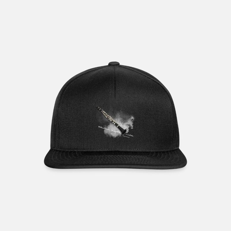 klarinette - Snapback Cap - Schwarz/Schwarz