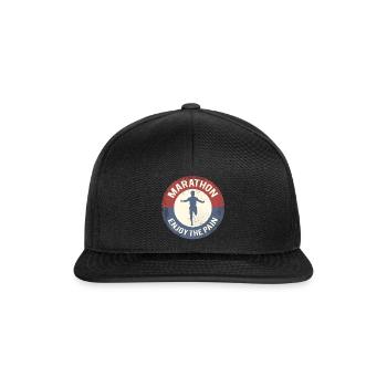 marathon - Snapback Cap - black/black - Front