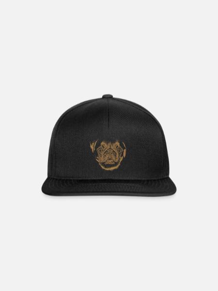 Mops - Snapback Cap - Schwarz/Schwarz