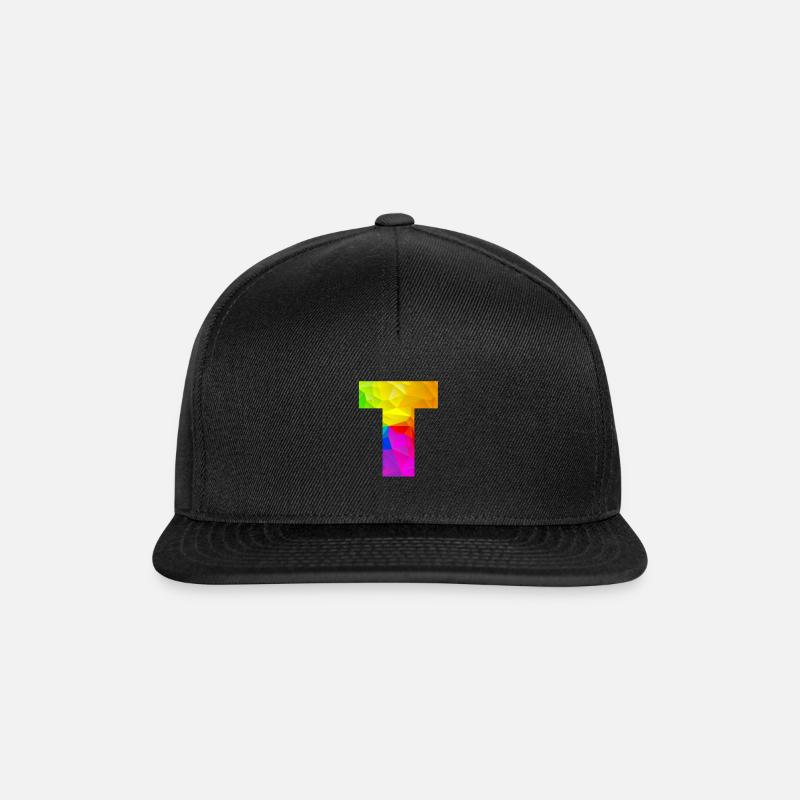 Polygon T - Snapback Cap - Schwarz/Schwarz