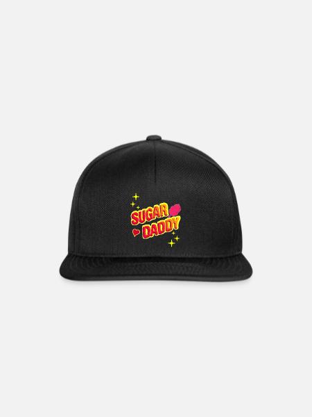 Sugar Daddy - Lustige Geschenkidee - Snapback Cap - Schwarz/Schwarz