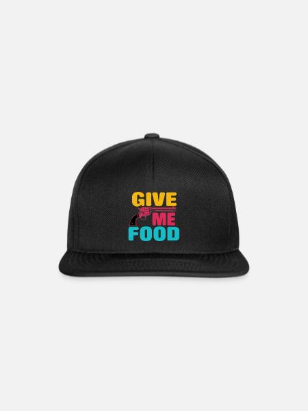 Food Artwork - Snapback Cap - Schwarz/Schwarz