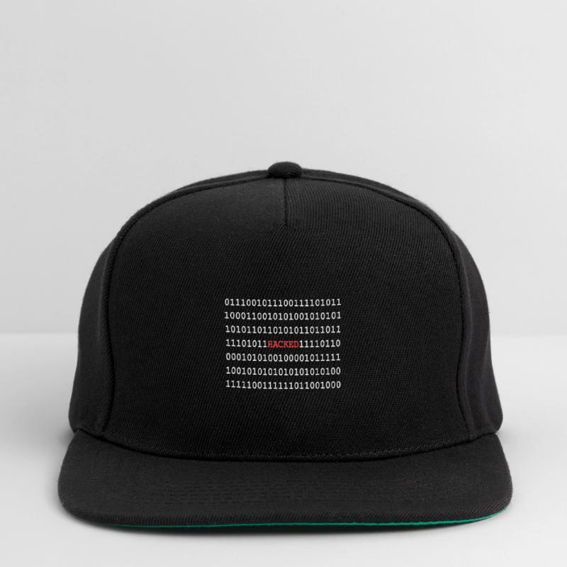 Binary code hacker Snapback Cap