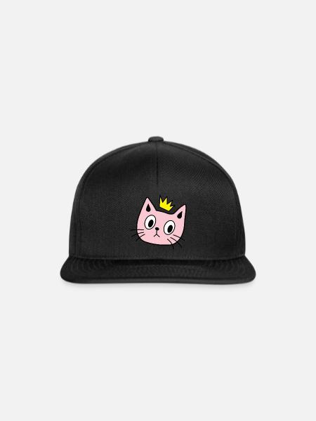 CATS - Snapback Cap - Schwarz/Schwarz