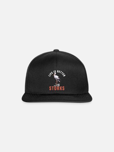 Storch - Snapback Cap - Schwarz/Schwarz