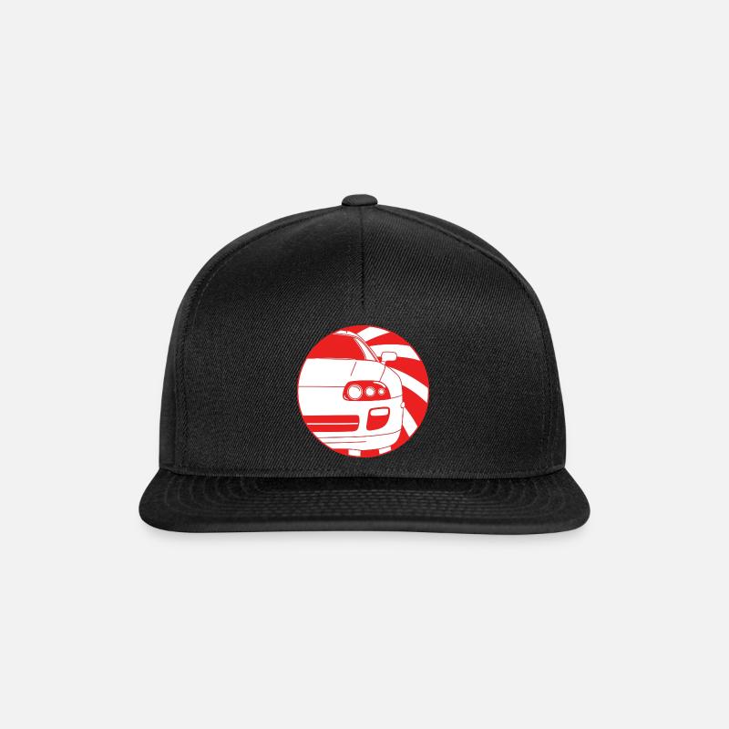 Auto JDM - oben - Snapback Cap - Schwarz/Schwarz