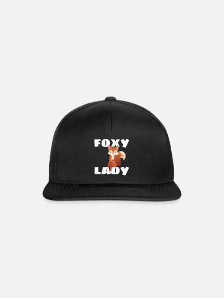 Foxy Lady - Snapback Cap - Schwarz/Schwarz