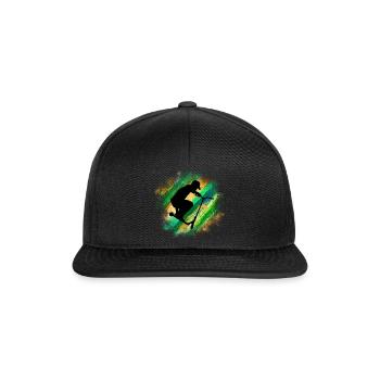 trottinette freestyle - Casquette snapback - noir/noir - Devant