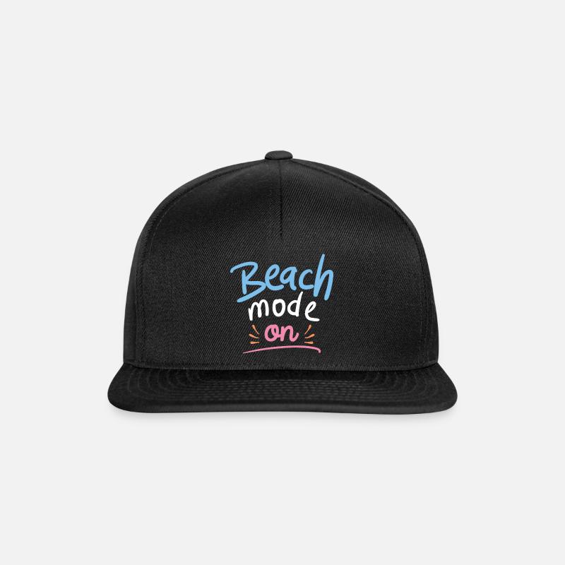 Mode Plage activé - Casquette snapback - noir/noir