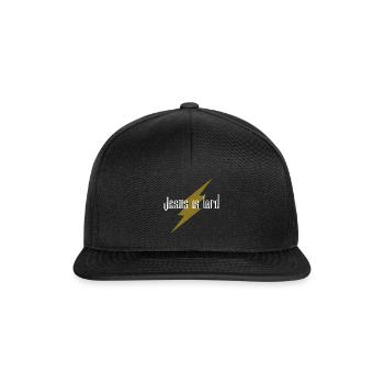 Jesus is Lord - Christian - Snapback Cap - black/black - Front