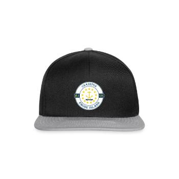 Cranston Rhode Island Flag USA Souvenir Badge - Casquette snapback - noir/gris - Devant