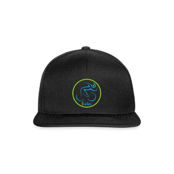 Bactive.nrw Teamlogo - Snapback Cap - Schwarz/Schwarz - Vorne